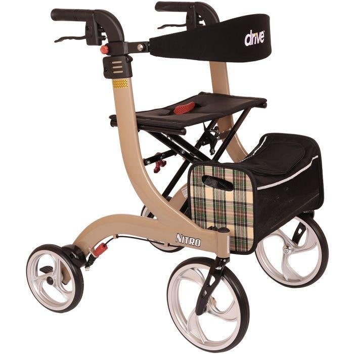 Rollator - Drive Nitro Champagne, Diversen, Ophalen, Lichtgewicht, Zo goed als nieuw