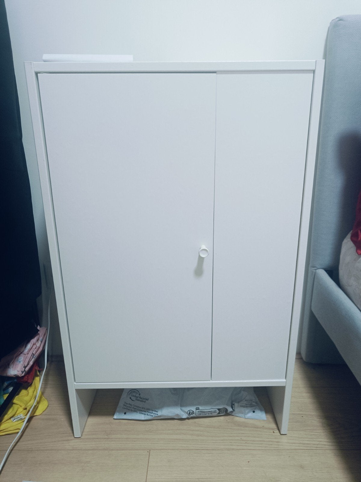 Wit kastje met deur en twee planken - 50x30x80 cm, Ophalen, Gebruikt