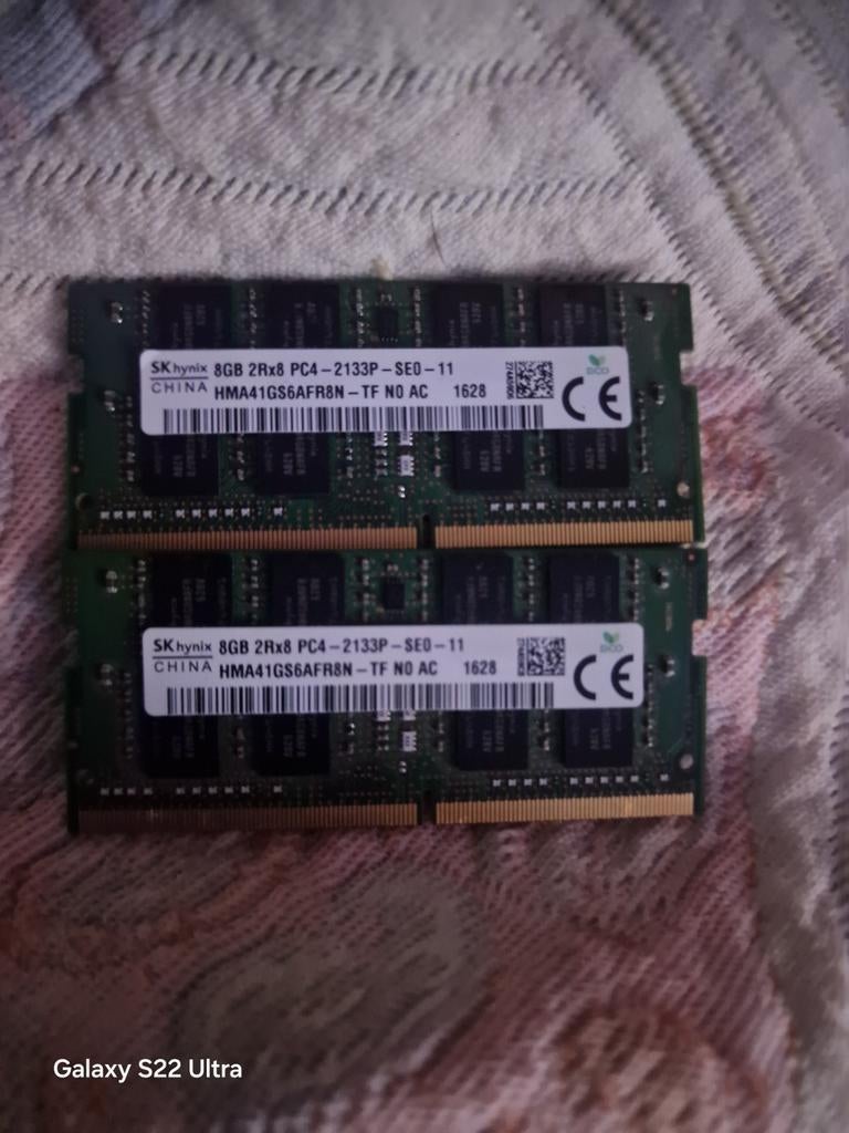 SK Hynix 16GB (2x8GB) DDR4 RAM Geheugen 2133MHz, Computers en Software, RAM geheugen, Gebruikt, DDR4, Ophalen of Verzenden, Laptop