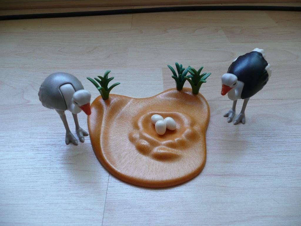 Playmobil struisvogel met nest, Kinderen en Baby's, Speelgoed | Playmobil, Ophalen of Verzenden, Zo goed als nieuw, Complete set