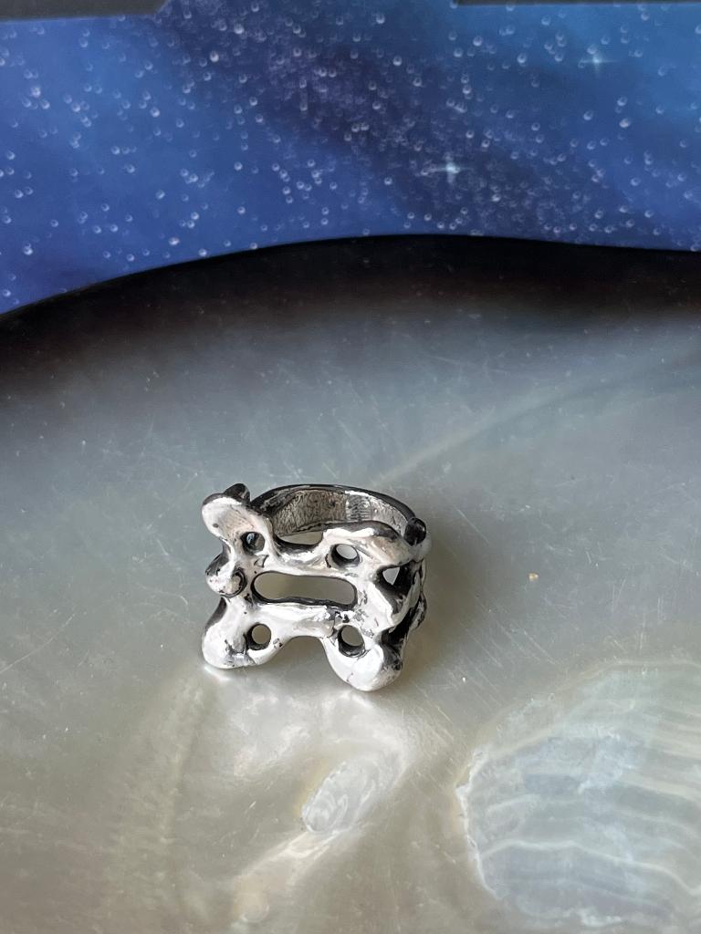 Aparte zilveren ring, Ophalen of Verzenden, Zilver, Ring