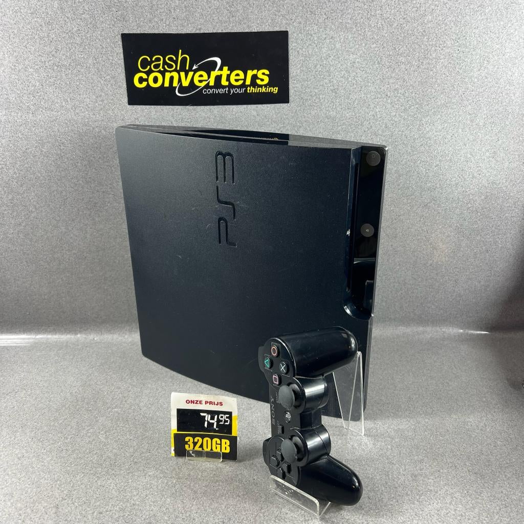 Sony Playstation 3 Slim | 320GB | kabels+controller | 408407, Spelcomputers en Games, Gebruikt, 320 GB, Ophalen of Verzenden, Met 1 controller