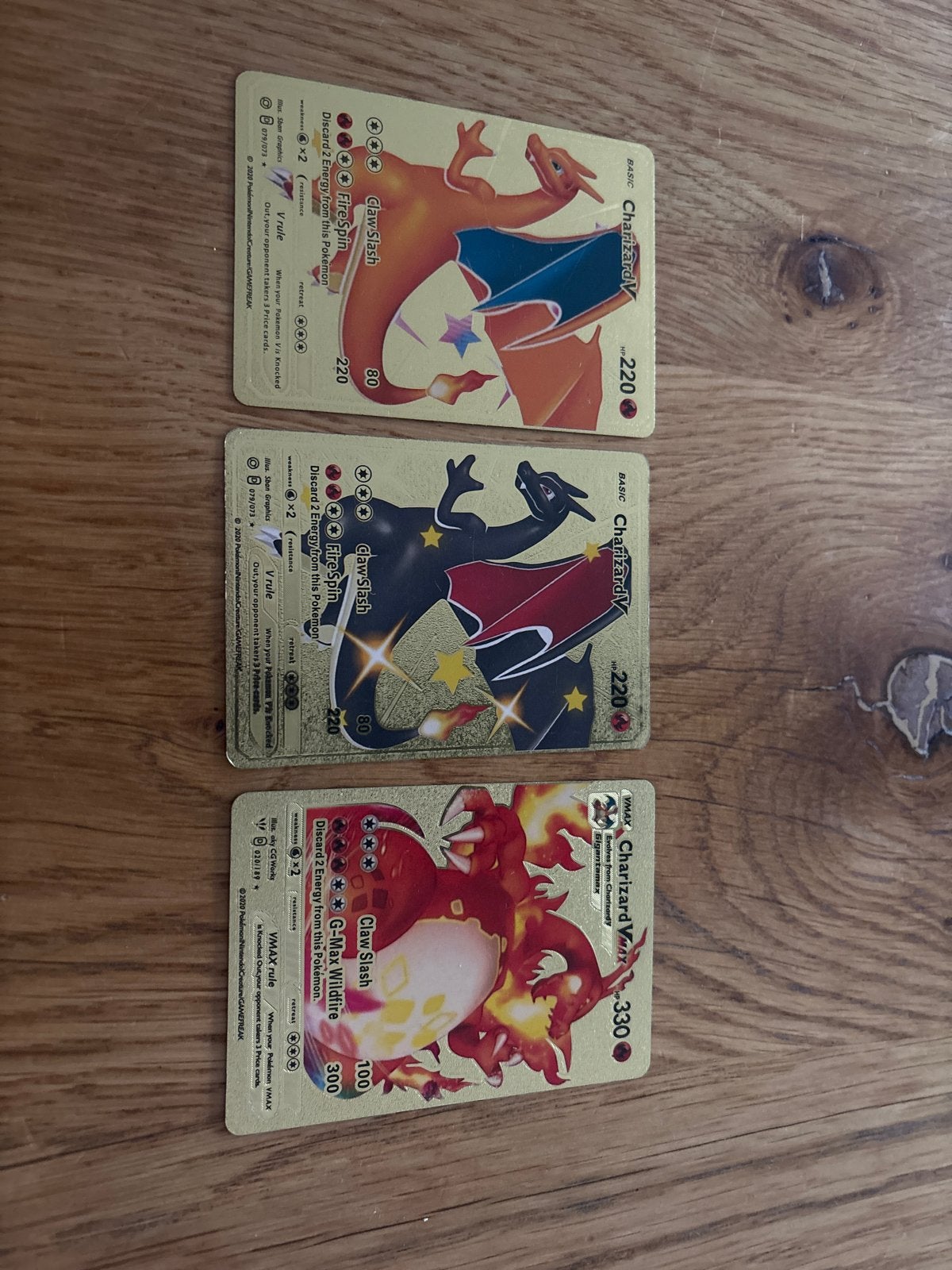 Gouden Charizard Pokémon Kaarten - V, VMAX, Shiny, Hobby en Vrije tijd, Verzamelkaartspellen | Pokémon, Ophalen of Verzenden, Zo goed als nieuw