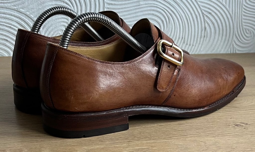 Greve. Leren gespschoenen. Mt 41., Bruin, Ophalen of Verzenden, Greve, Gespschoenen