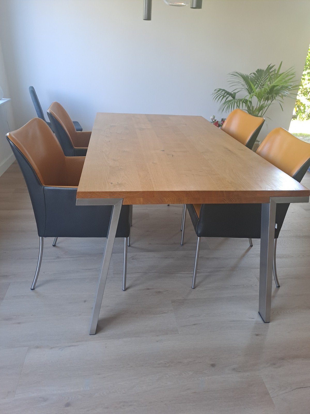 Bert Plantagie lerem stoelen, Huis en Inrichting, Stoelen, Ophalen, Gebruikt, Zwart, Leer