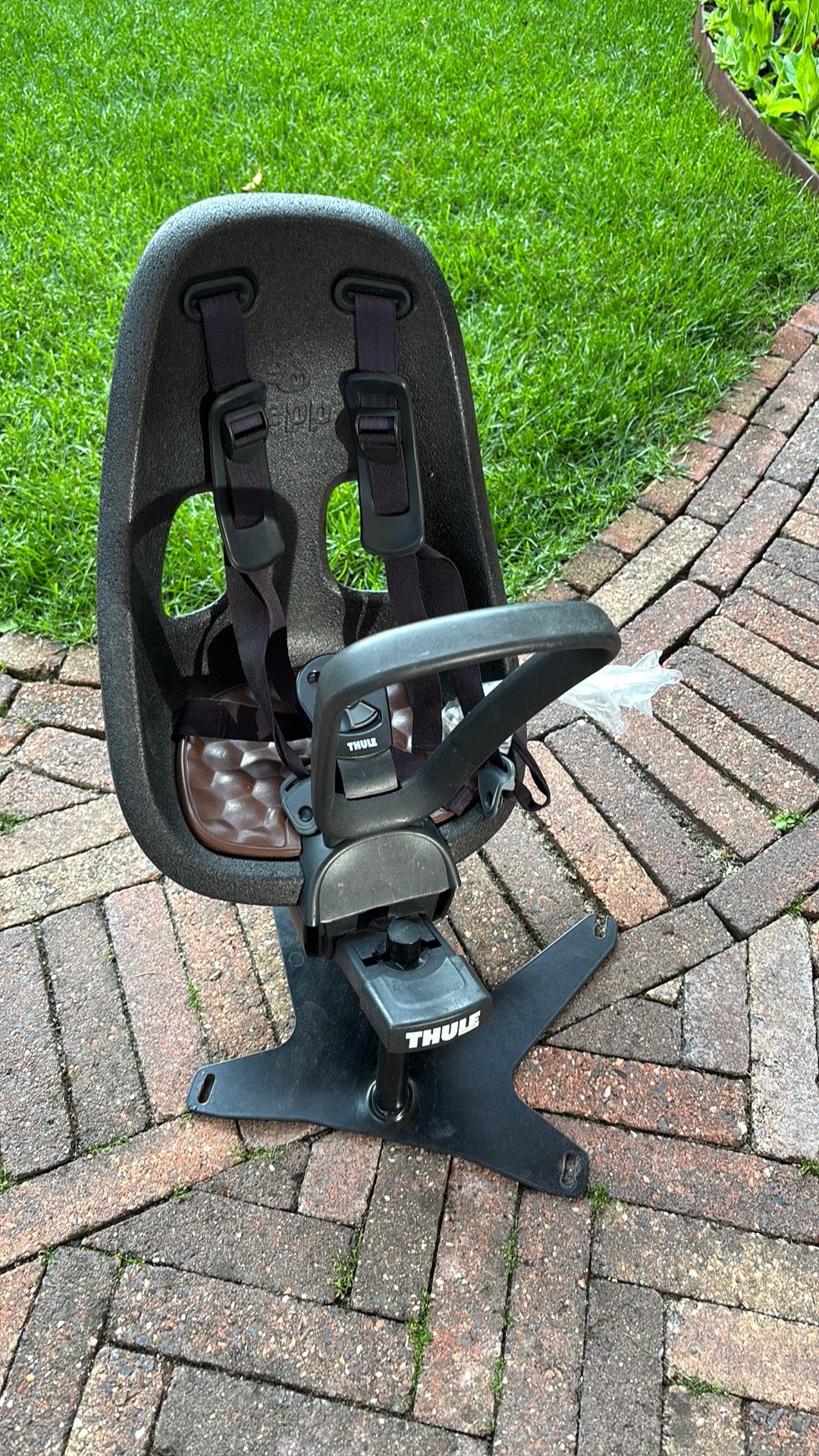 Thule fiets stoeltje met stang voor urban arrow bakfiets, Ophalen, Zo goed als nieuw
