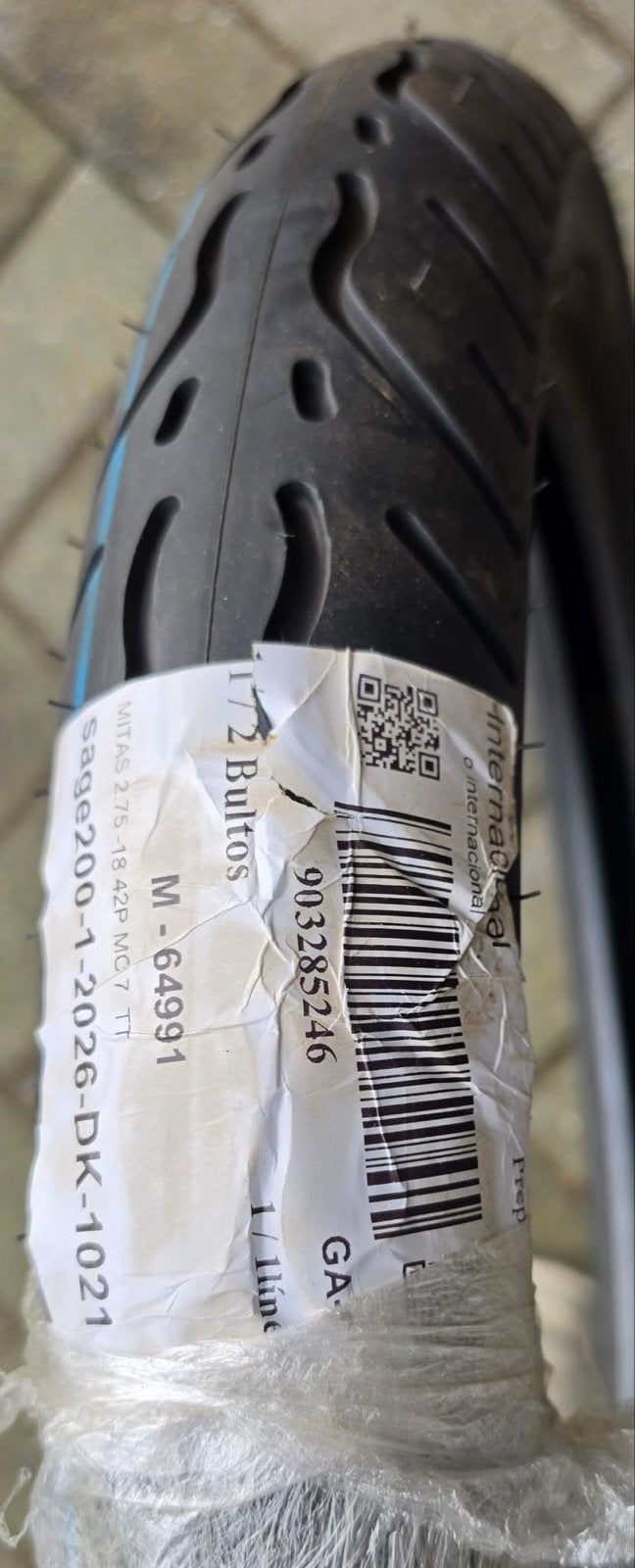 Nieuwe Mitas MC7 2.75-18 42P Motorband - DOT 2026, Motoren, Škofjeloška cesta 6 4000 Kranj Slovenië, Nieuw, Ophalen of Verzenden