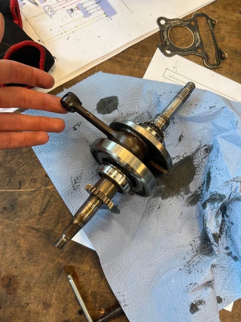 Krukas met lagers voor GY6 motor, Ophalen, Gebruikt, Overige typen, Overige merken