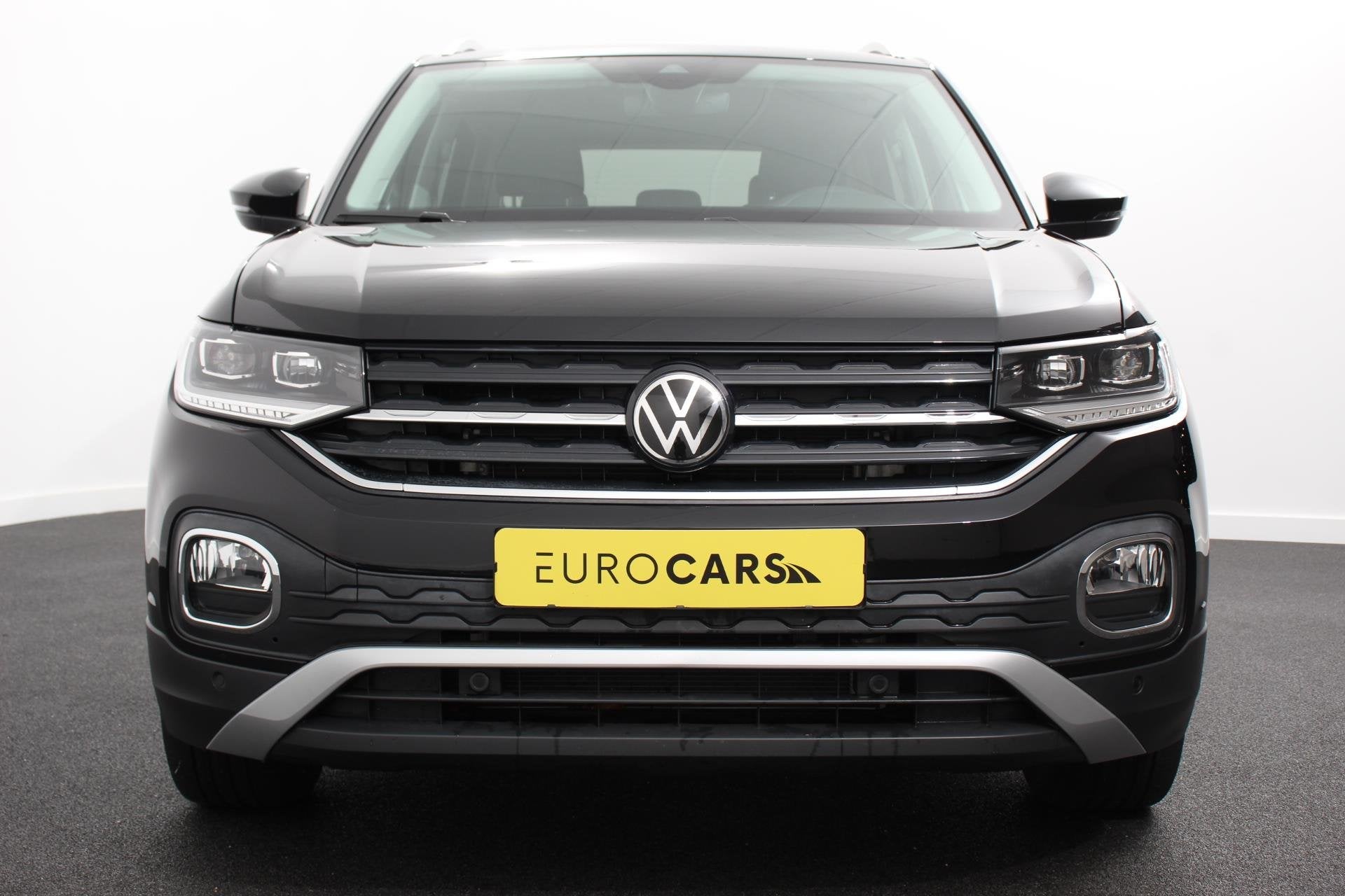 Volkswagen T-Cross 1.0 TSI Style DSG Navigatie Apple Carplay, Gebruikt, Zwart, Bedrijf, Grijs