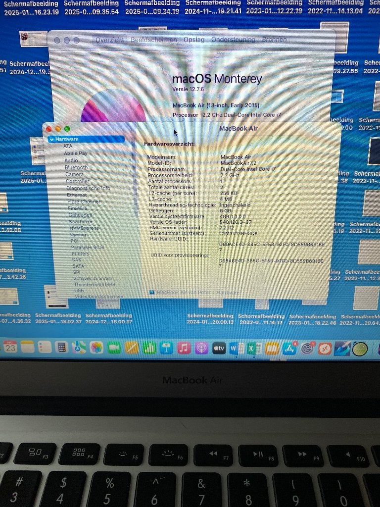 MacBook Air 13 inch (early 2015), zeer goed!, Computers en Software, Apple Macbooks, Gebruikt, 256 GB, 2 tot 3 Ghz, Qwerty
