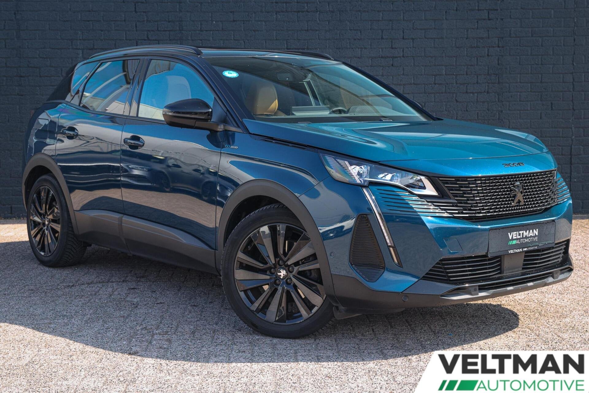 Peugeot 3008 1.6 HYbrid 225 GT PANO TREKHAAK LEDER CRUISE CA, Auto's, Blauw, Leder, Bedrijf, Hybride Elektrisch/Benzine