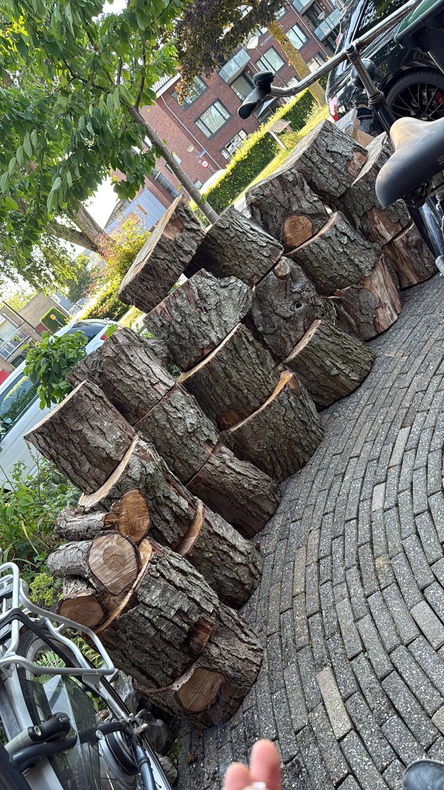 Haardhout blokken, Tuin en Terras, Haardhout, Minder dan 3 m³, Ophalen
