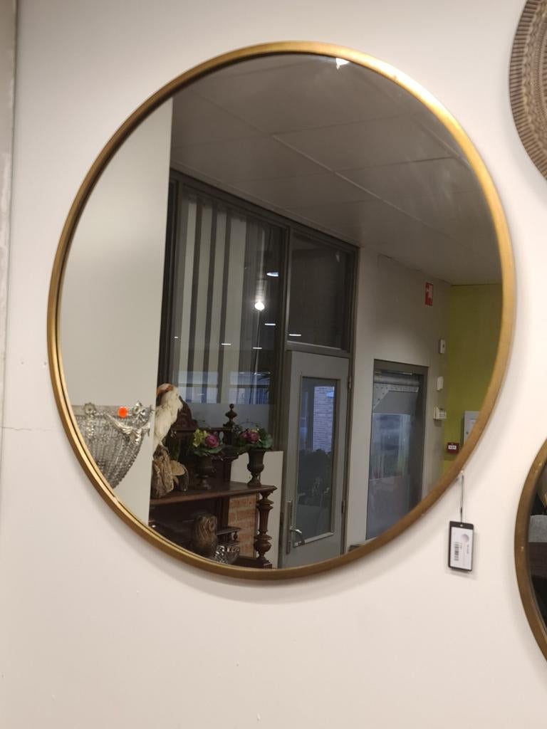 Nieuwe Richmond spiegel Maevy gold 110cm €235, Ophalen, ., Rond, Nieuw