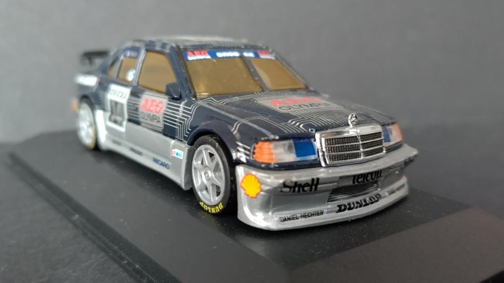 Mercedes Benz 190 evo DTM Aeg Asch 1:43 Minichamps Pol, Auto, Verzenden, ., Zo goed als nieuw