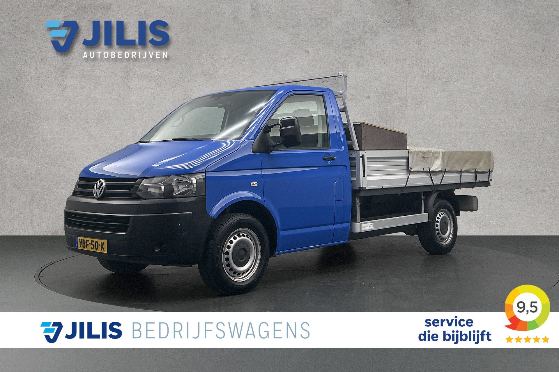 Volkswagen Transporter 2.0 TDI Pick-up | Airco | Trekhaak |, Auto's, Euro 5, Stof, Gebruikt, 4 cilinders
