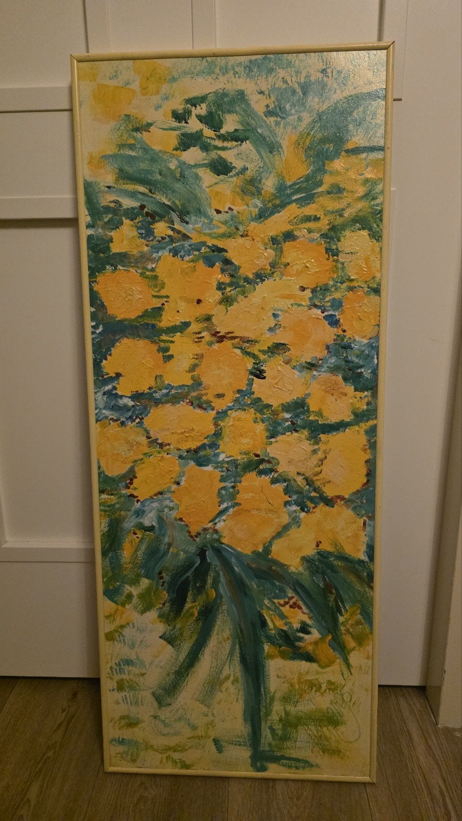 Schilderij Paulien van Roon - Abstracte Bloemen, Ophalen, Olieverf, Overige materialen, Bloemen
