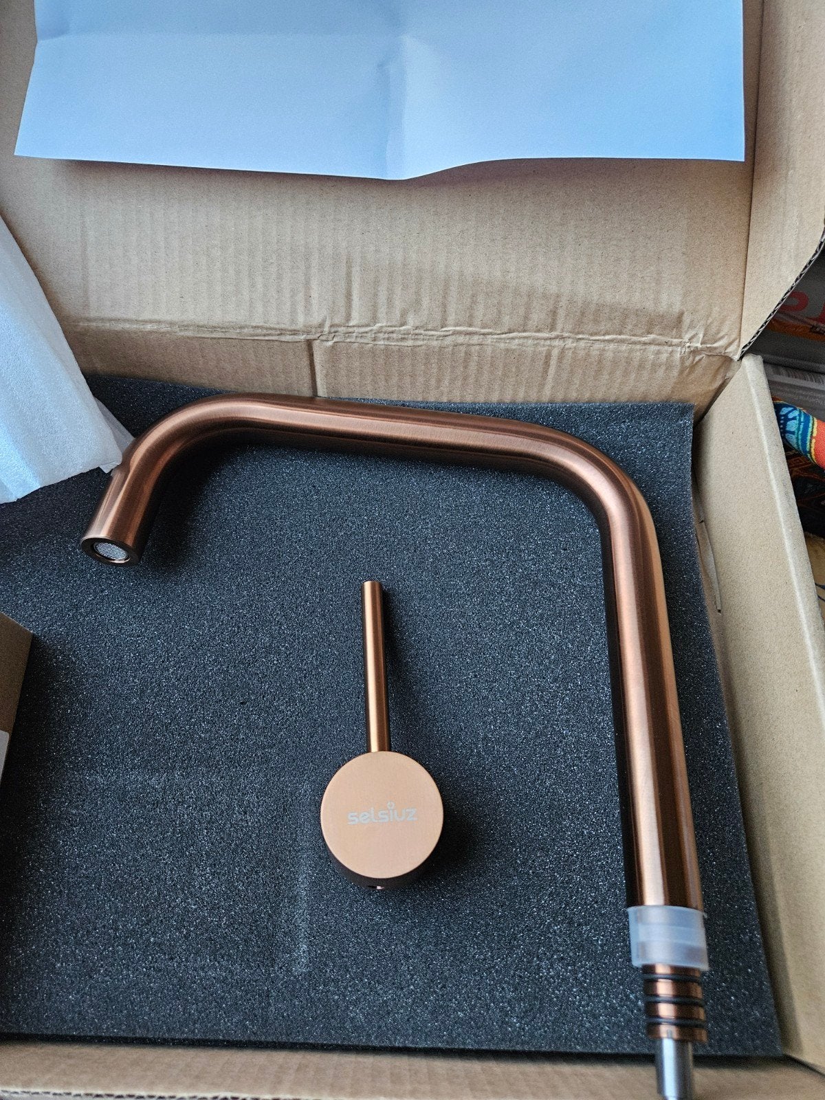 Selsiuz kraan uitloop en knop copper, Minder dan 50 cm, Nieuw, Ophalen of Verzenden, Minder dan 25 cm