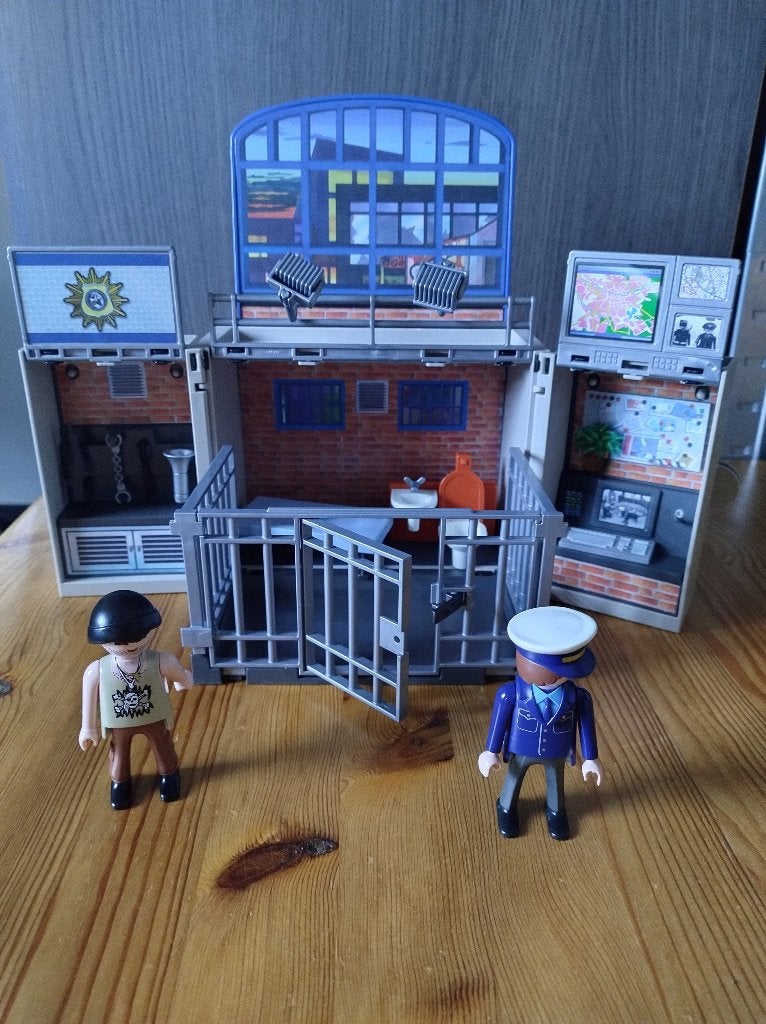 Playmobil 5421 Speelbox Politiestation, Gebruikt, Gebouw, Complete set, Ophalen of Verzenden