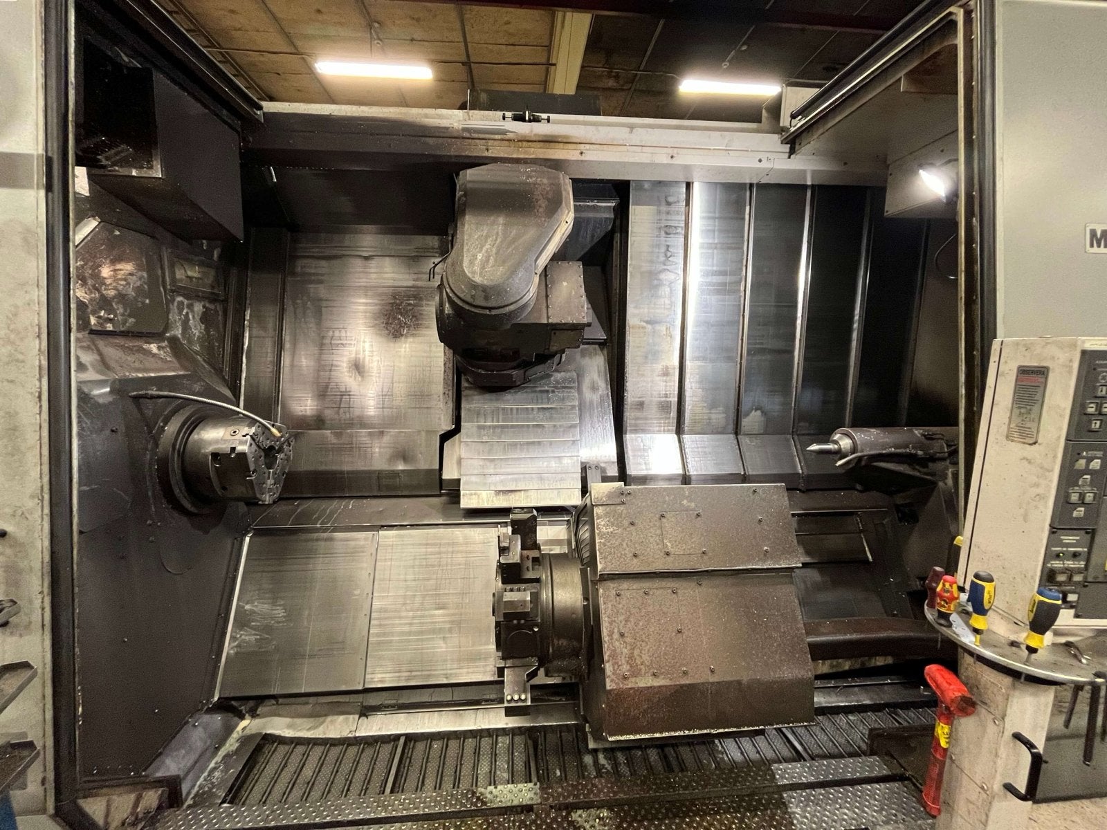 Okuma Macturn 550/2000 2sc, Doe-het-zelf en Verbouw, Draaibanken, Ophalen, Gebruikt, 1000 mm of meer, Metaaldraaibank