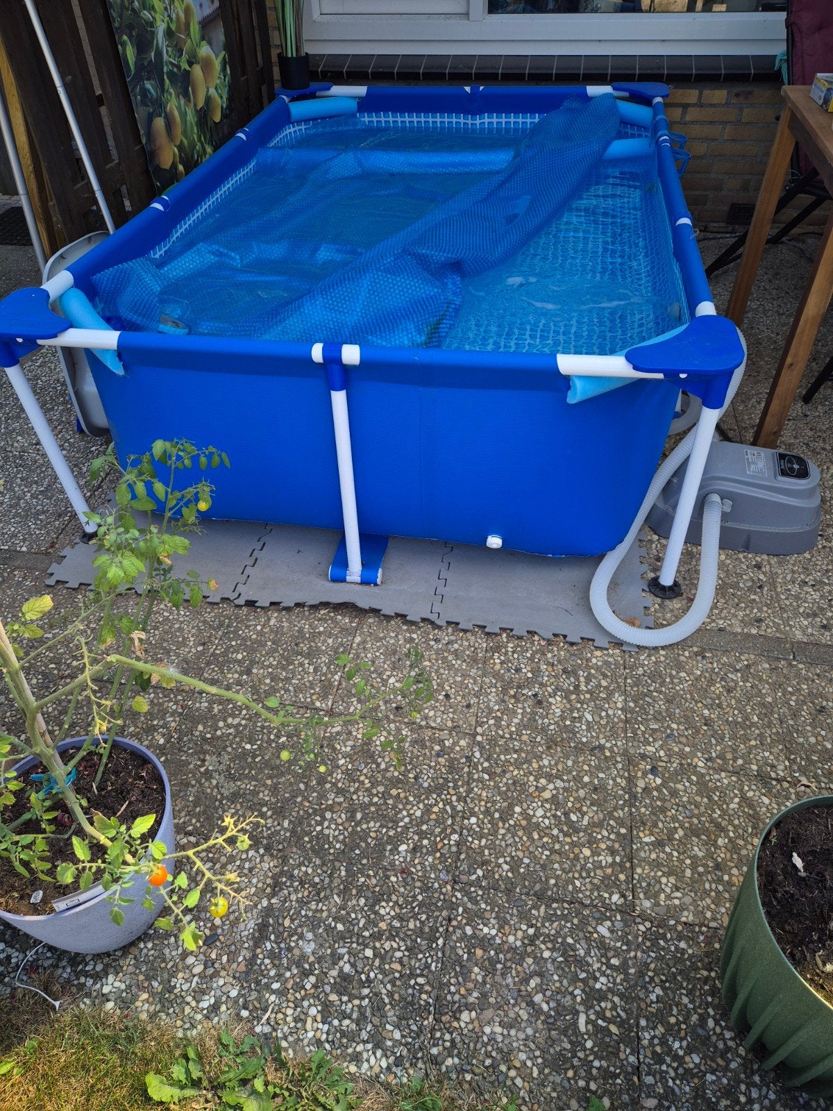 intex frame zwembad compleet 150x220x60, Ophalen, Minder dan 80 cm, Opzetzwembad, 200 tot 400 cm