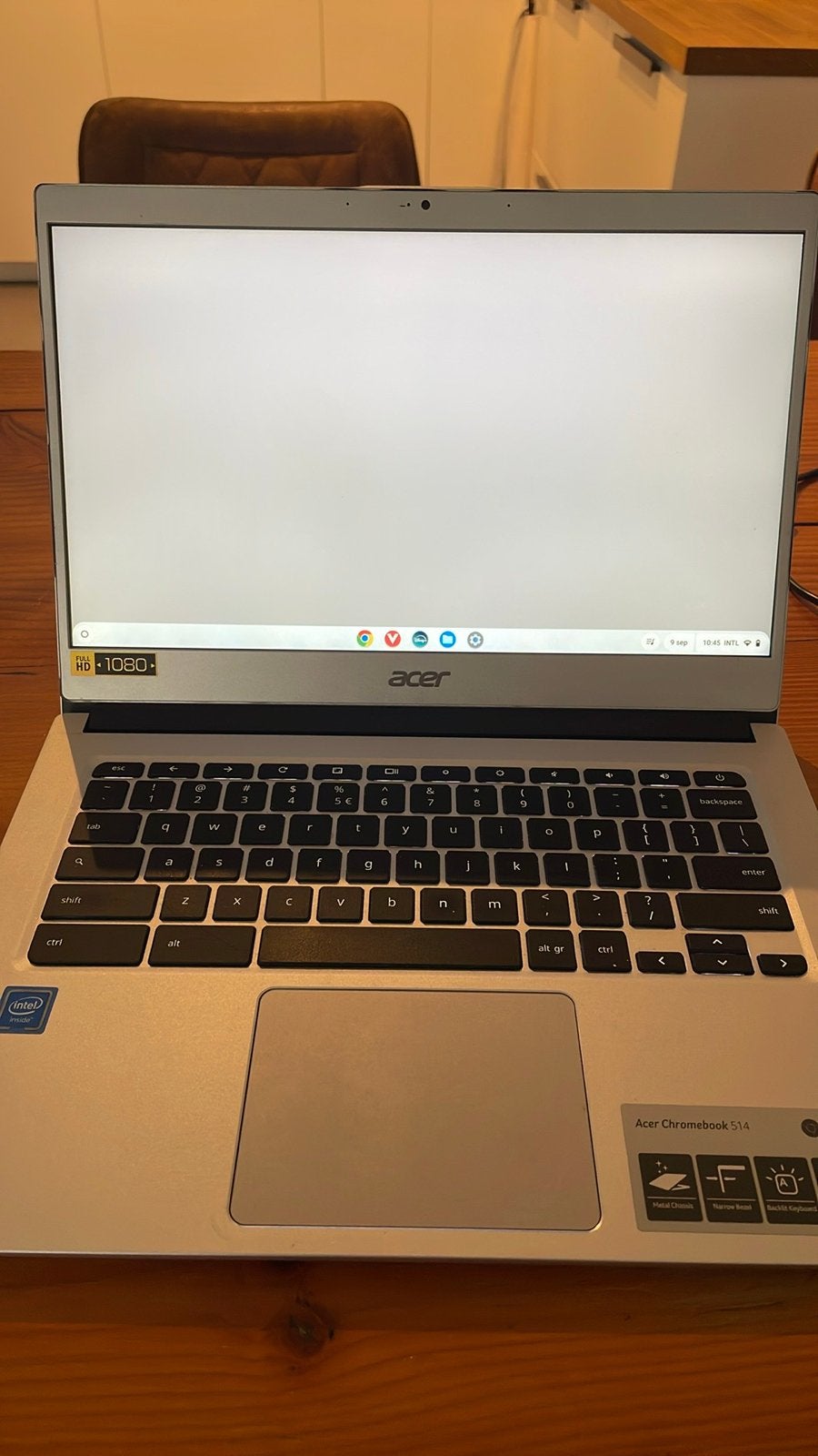 Acer Chromebook met touchscreen, Ophalen, 14 inch, 4 GB of minder, Qwerty