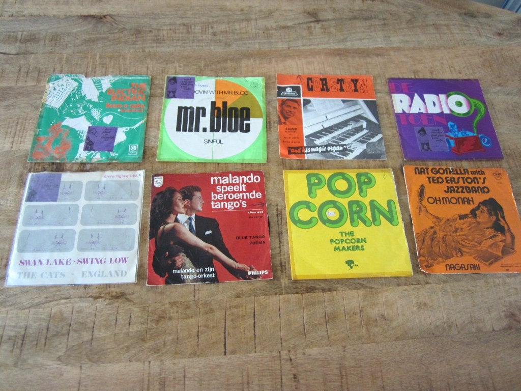 8 vinyl singles voornamelijk instrumentaal mag ook los, Cd's en Dvd's, Ophalen of Verzenden, Gebruikt, 7 inch, Overige typen