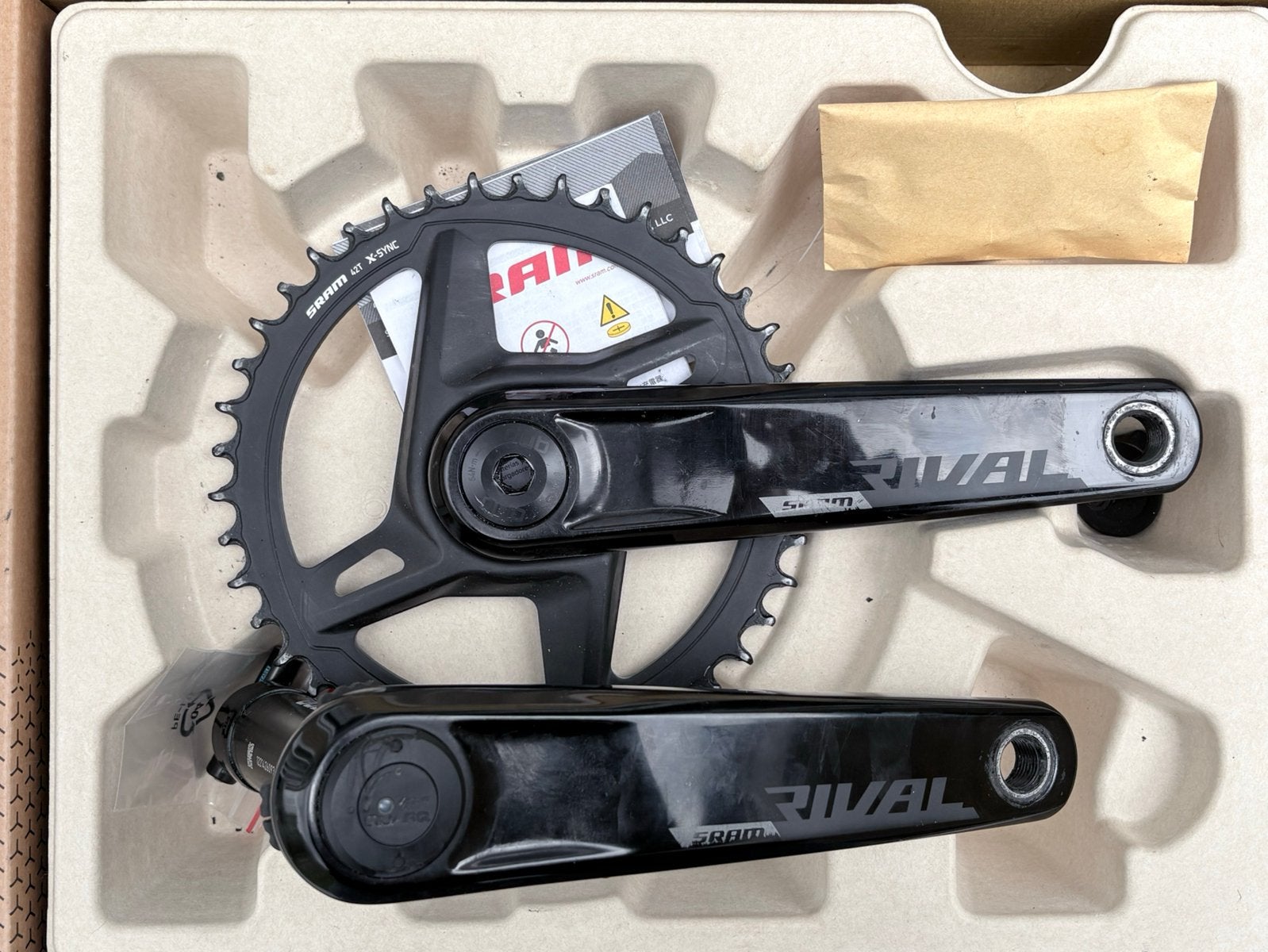 SRAM Rival D1 172.5mm Powermeter crankset, Crankstel of Pedalen, Gebruikt, Ophalen of Verzenden, Gravelbike