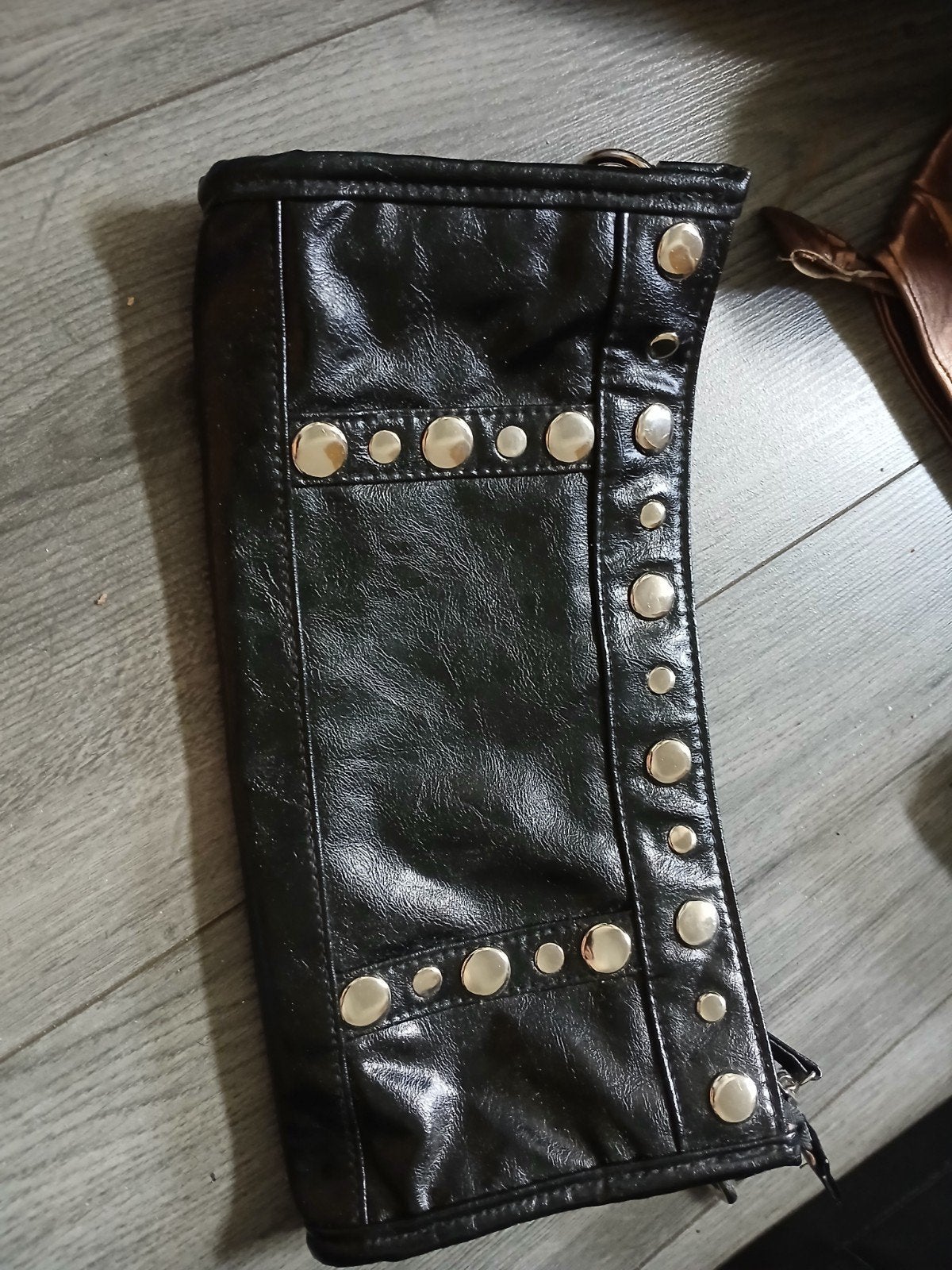 Nieuwe Zwarte Clutch met Studs - Stijlvol Avondtasje, Ophalen, Nieuw, Zwart, Avondtasje