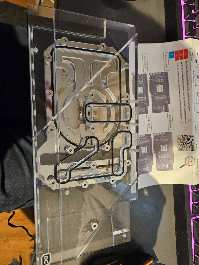 Radeon 6800 / 6800xt strix waterblock, Ophalen of Verzenden, Gebruikt, Waterkoeling