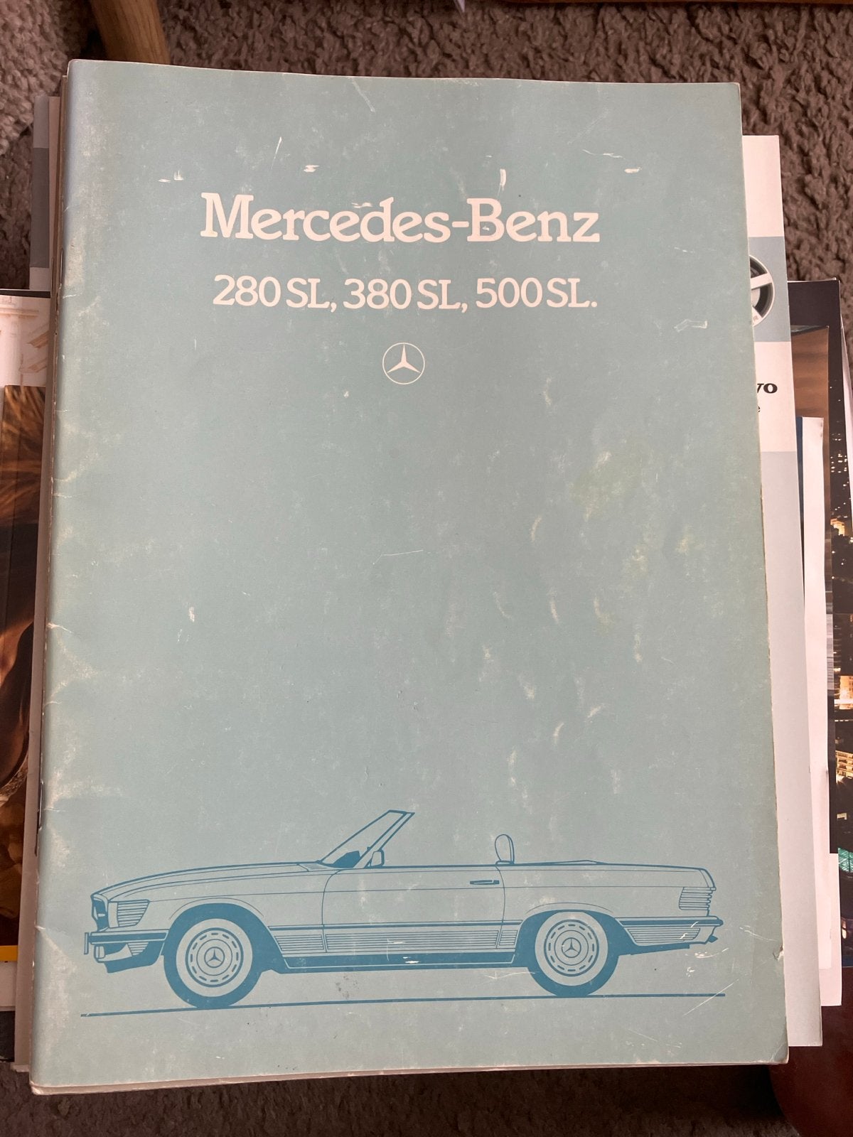 Mercedes-Benz 280 SL, 380 SL, 500 SL Handleiding, Ophalen of Verzenden
