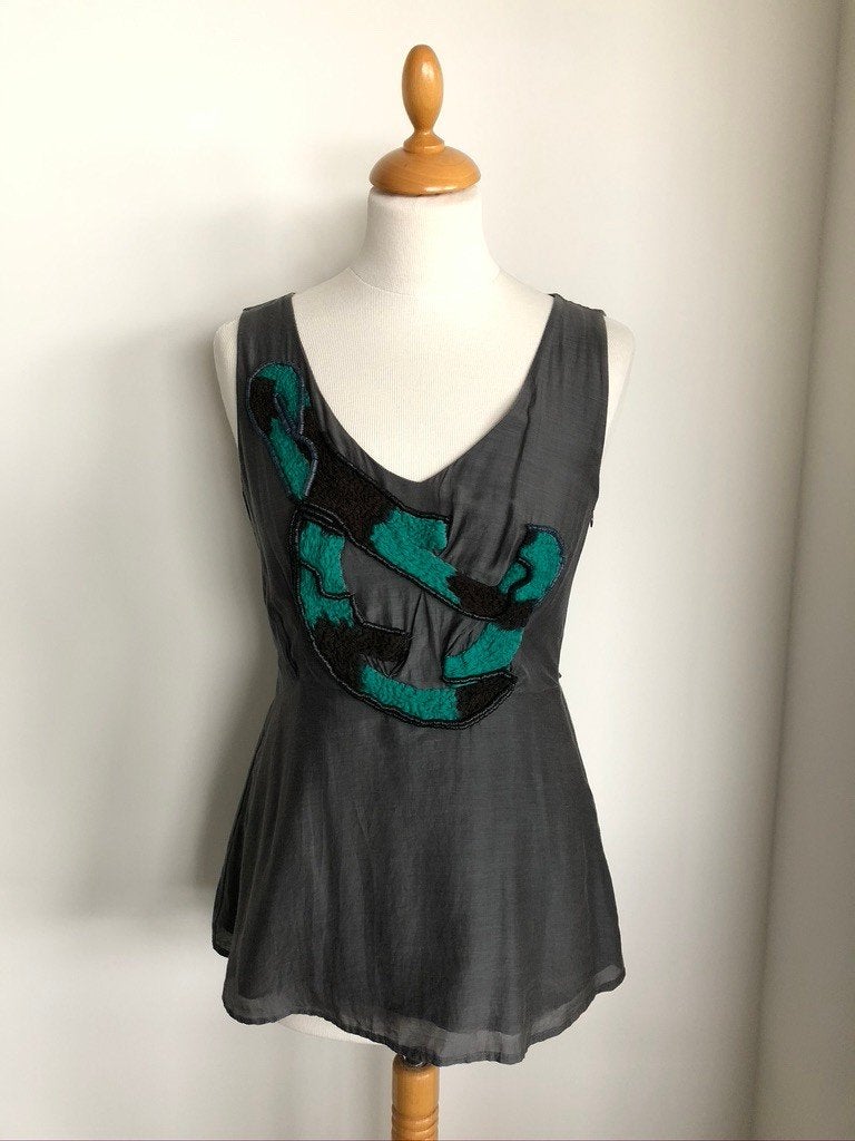 LUISA CERANO top, maat 36, Verzenden, Luisa Cerano, Grijs, Gedragen