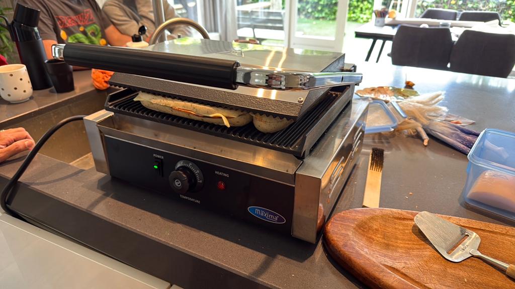 Professionele Maxima Panini Grill / Contactgrill, Ophalen, Gebruikt