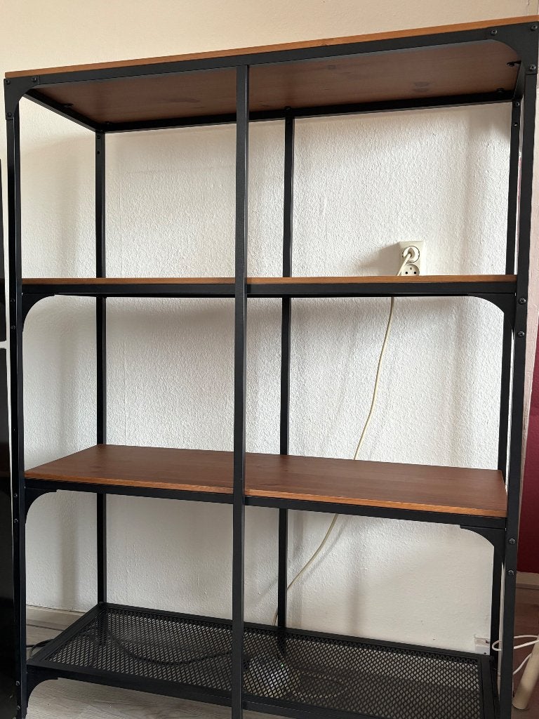 Ikea Fjällbo: TV-meubel en/of stellingkast en/of salontafel, Gebruikt, 100 tot 150 cm, 100 tot 150 cm, Industrieel