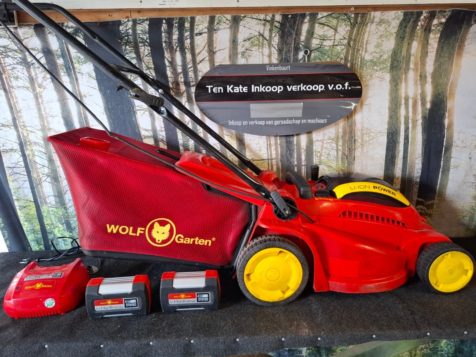 Wolf-Garten accu grasmaaier pro 40, Tuin en Terras, Grasmaaiers, Ophalen, Cirkelmaaier, Opvangbak, 30 t/m 39 cm