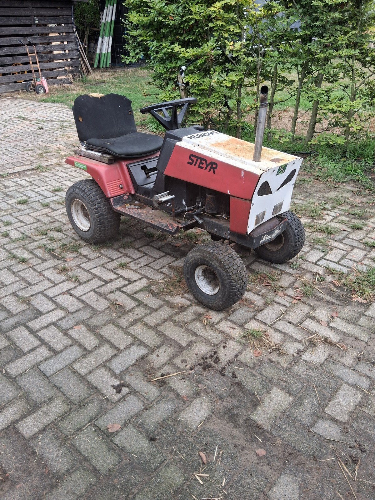 Tuintrekker met werk,voor de handige sleutelaar, Ophalen, Gebruikt, 50 cm of meer
