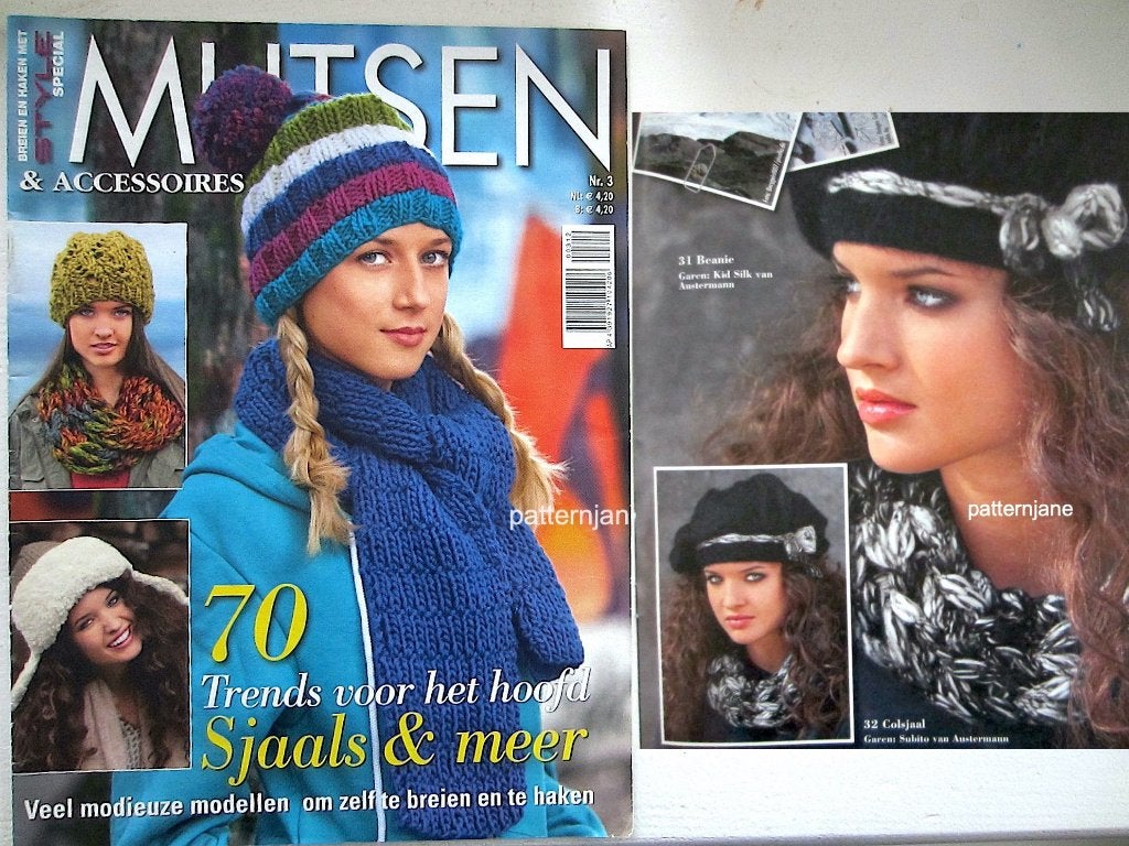 breien/haken 4 bladen vol mooie patronen STYLE, Verzenden, Gebruikt, Breien of Haken, Patroon of Boek