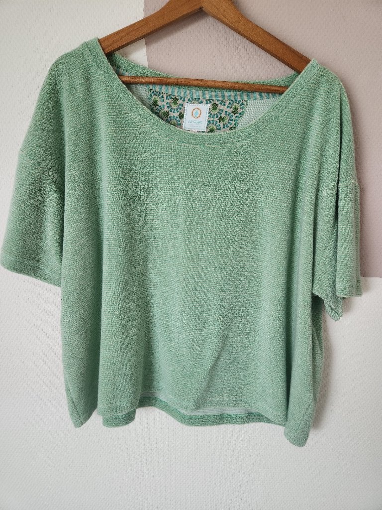 Pip Studio -  groene top/truitje - badstof - XL, Pip Studio, Ophalen of Verzenden, Nieuw, Maat 46/48 (XL) of groter