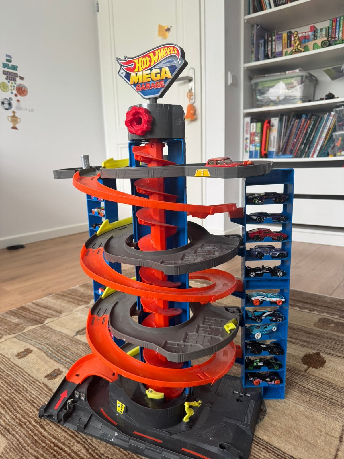 Hot Wheels Mega Garage, Ophalen, Zo goed als nieuw, Handmatig, Hot Wheels