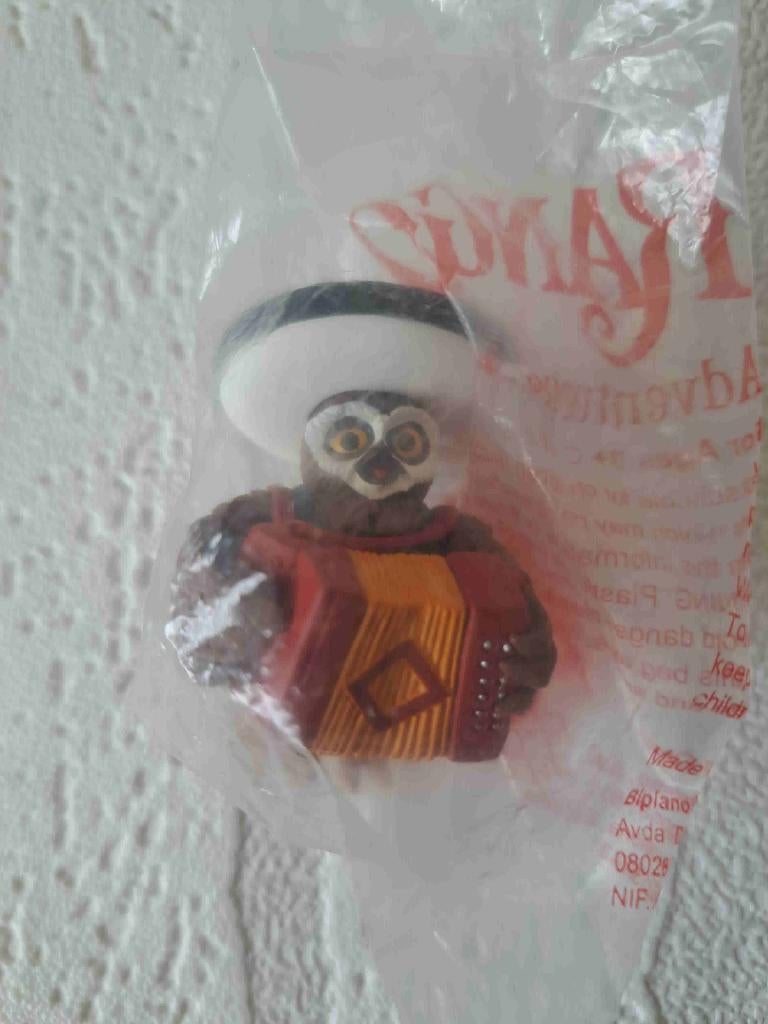 Uil Senor Flan met accordeon, hard rubber (film Rango), Ophalen of Verzenden, Nieuw, Dier