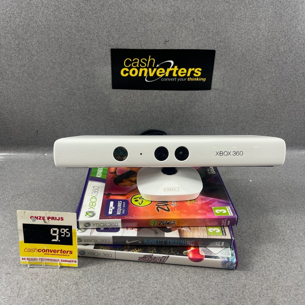 Microsoft Xbox 360 Kinect met 3 games | 416036, Spelcomputers en Games, Games | Xbox 360, Online, Gebruikt, Ophalen of Verzenden