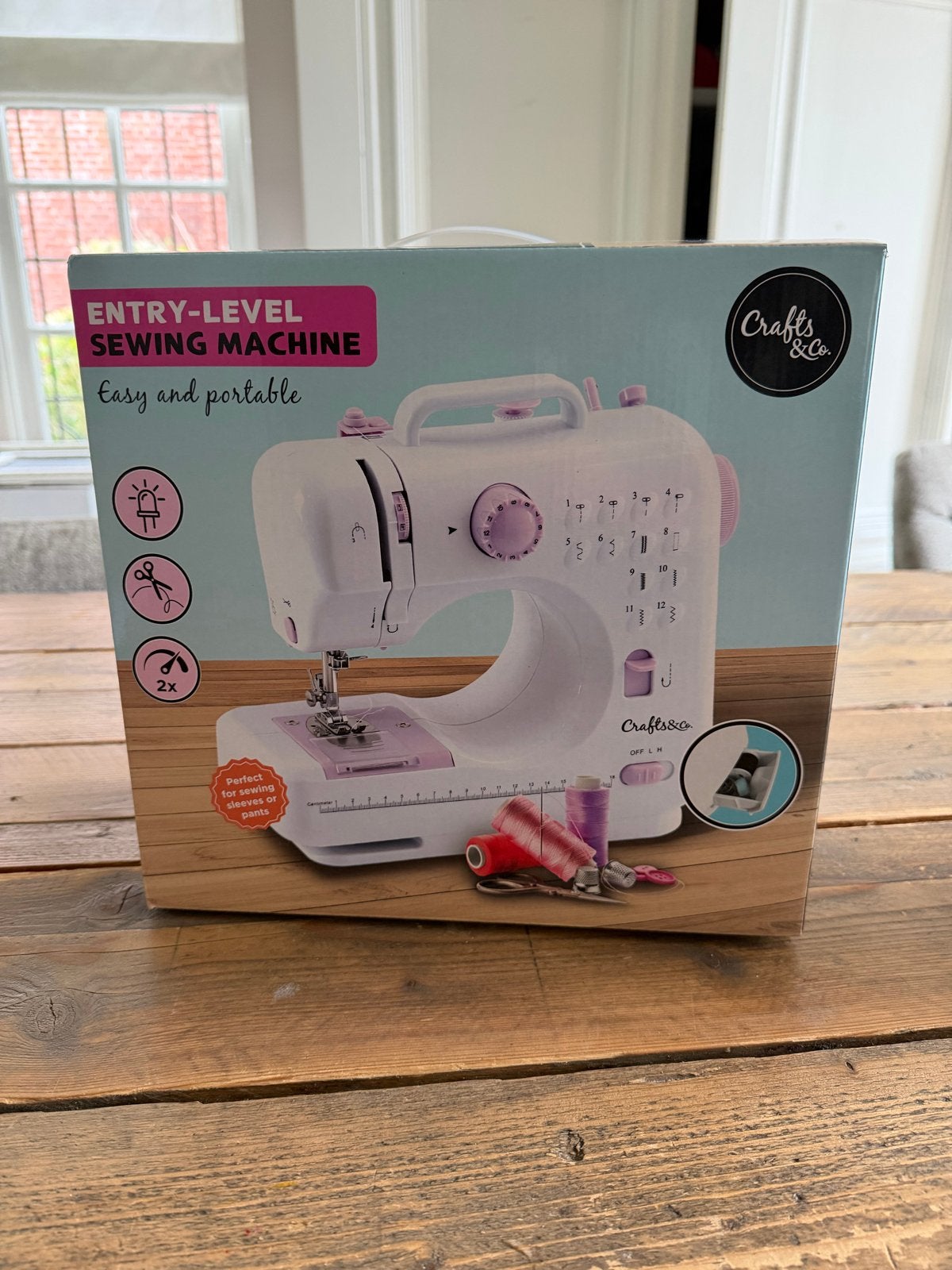 Crafts & Co instap naaimachine - Draagbaar en eenvoudig, Ophalen, Zo goed als nieuw, Naaimachine, Overige merken