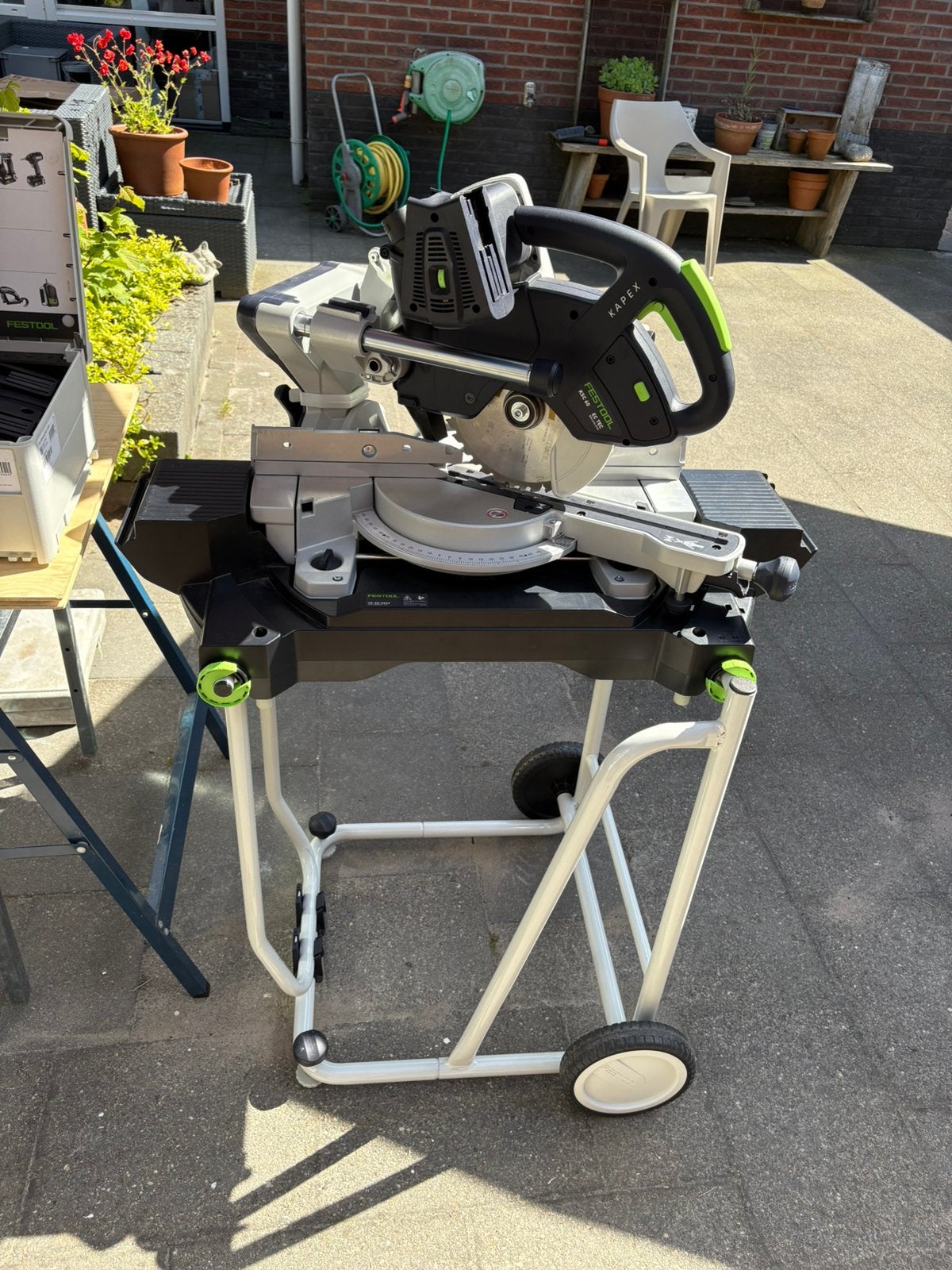 Festool ksc 60 afkortzaag Nieuw, Ophalen, Zo goed als nieuw, Afkortzaag, 30 tot 70 mm