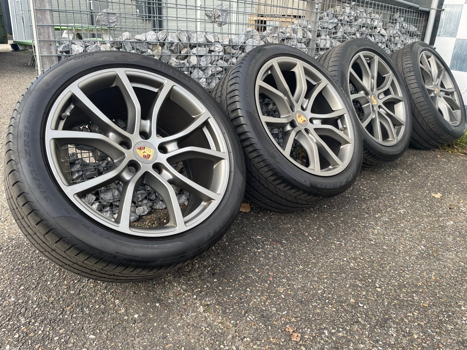 21 inch PORSCHE cayenne Coupe velgen 5x130 Origineel Pireli, 285 mm, Banden en Velgen, Zomerbanden, 21 inch