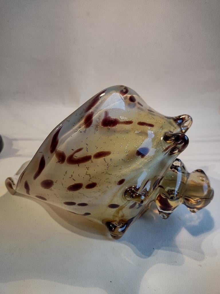 decoratieve glazen / kristallen grote schelp, Antiek en Kunst, Ophalen