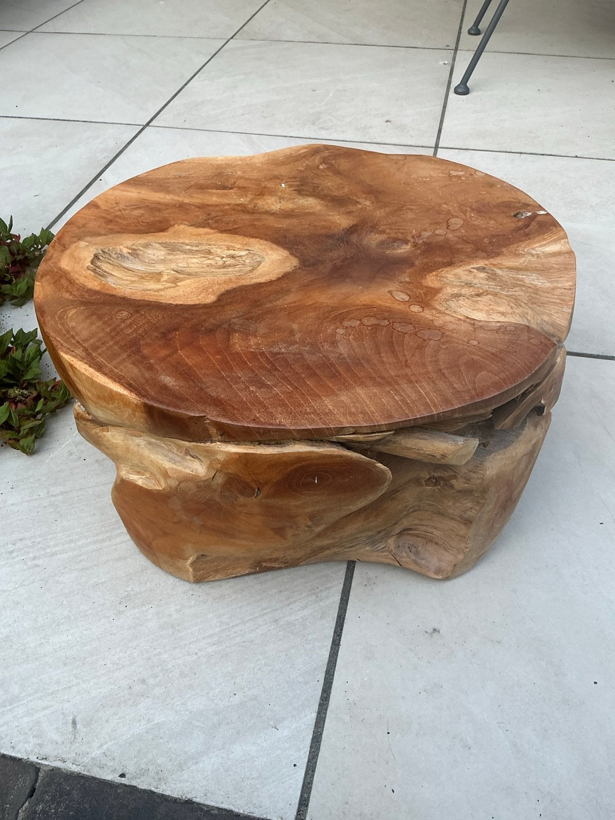 Massieve houten bijzettafel, Ophalen, Minder dan 50 cm, Gebruikt, 50 tot 100 cm