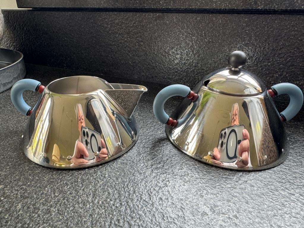 Alessi melk en suiker set, Ophalen, Overige materialen, Overige typen, Zo goed als nieuw