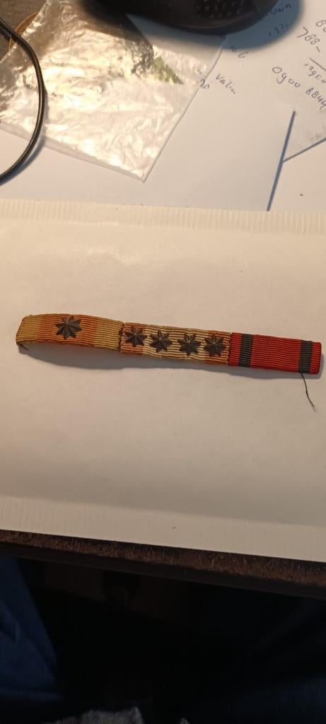 Militair Lintje met Sterren - Vintage, Ophalen of Verzenden, Overige soorten, Overige gebieden, Lintje, Medaille of Wings