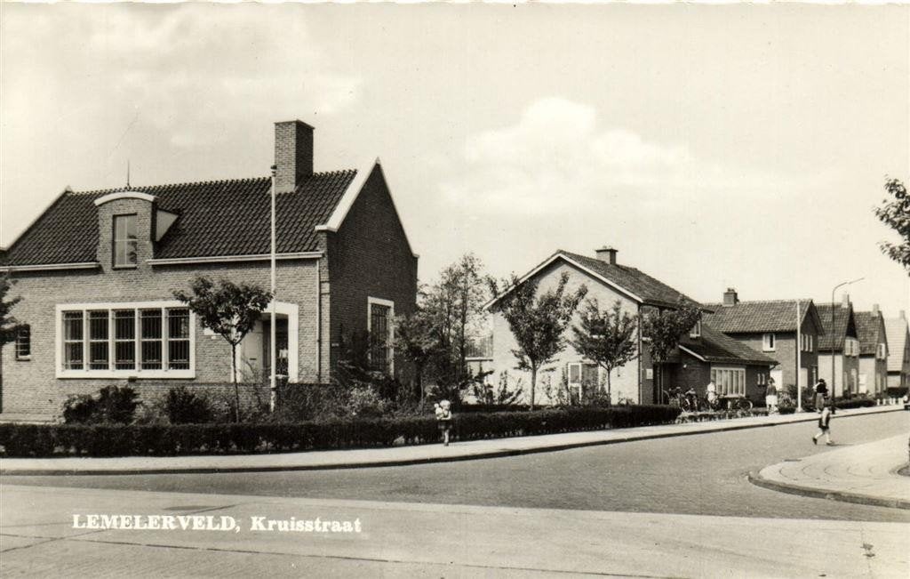 Lemelerveld, Kruisstraat - ongelopen, Ophalen of Verzenden, 1960 tot 1980, Ongelopen, Overijssel