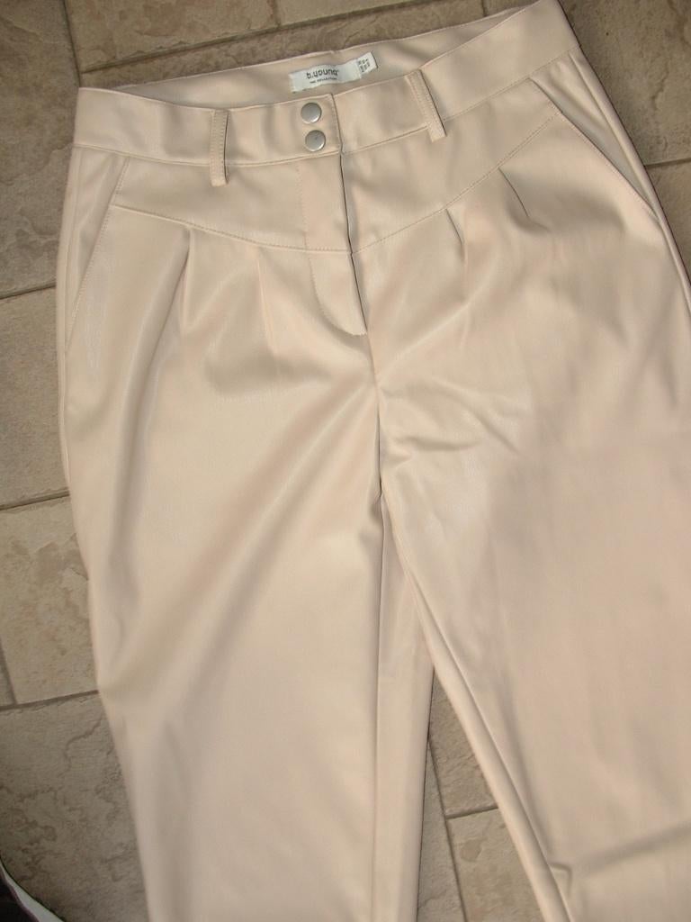 B.Young ByDota Faux Leather pants broek maat 36, Kleding | Dames, Zwart, Ophalen of Verzenden, Zo goed als nieuw, Driekwart