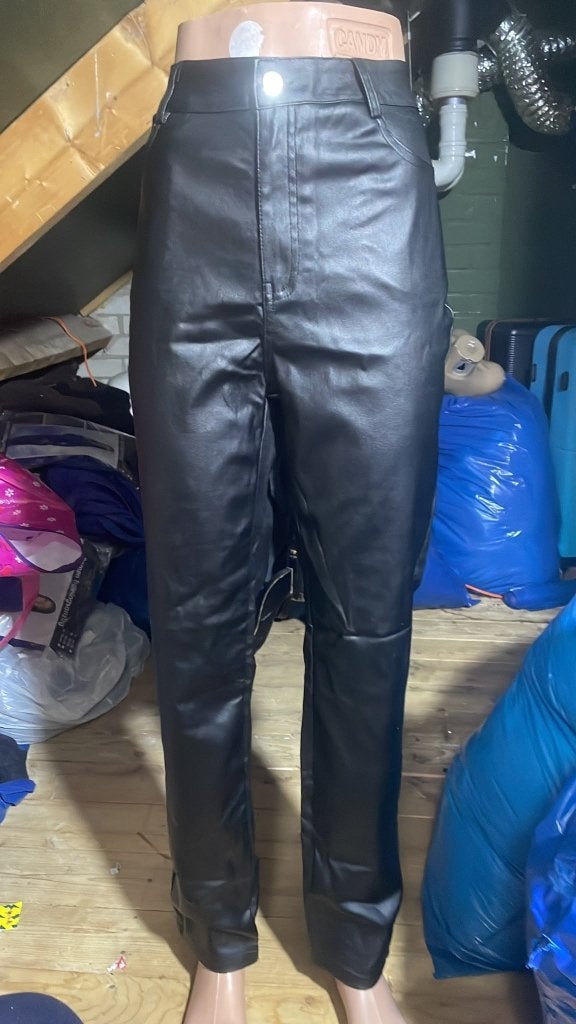 NIEUW: Stoere Echt Leren Dames Broek – Maat XL & XXL, Zwart, Maat 46/48 (XL) of groter, Nieuw, Ophalen of Verzenden